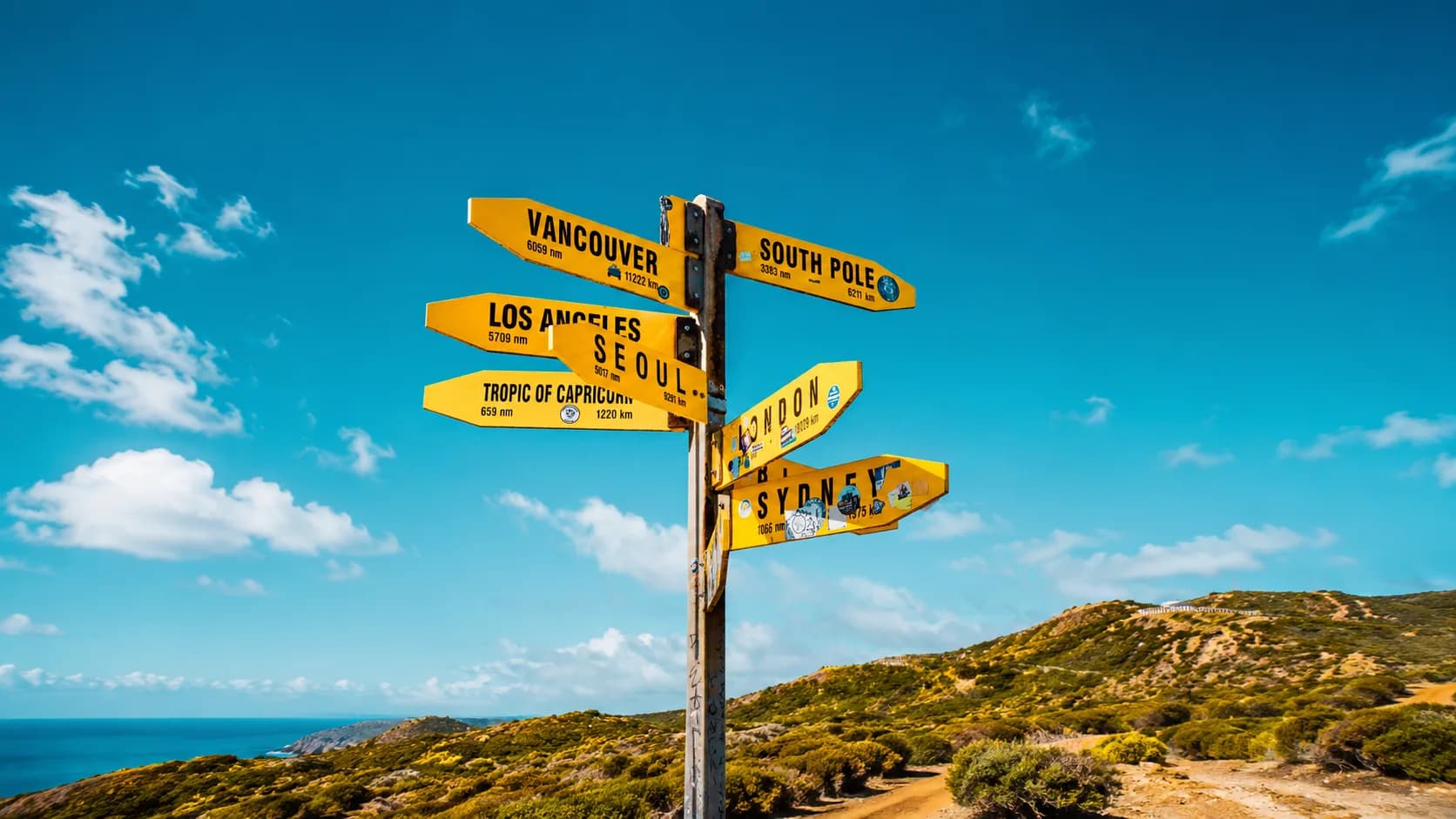 Panneaux destinations